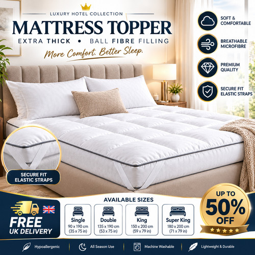 Hotel quality extra filled bed - filled,