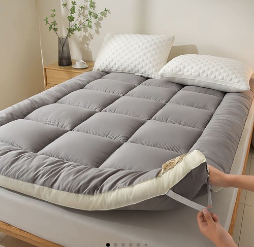 Quilted mattress topper single - mattress,